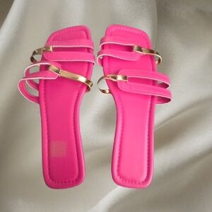 Elegant Pink Strappy Sandals